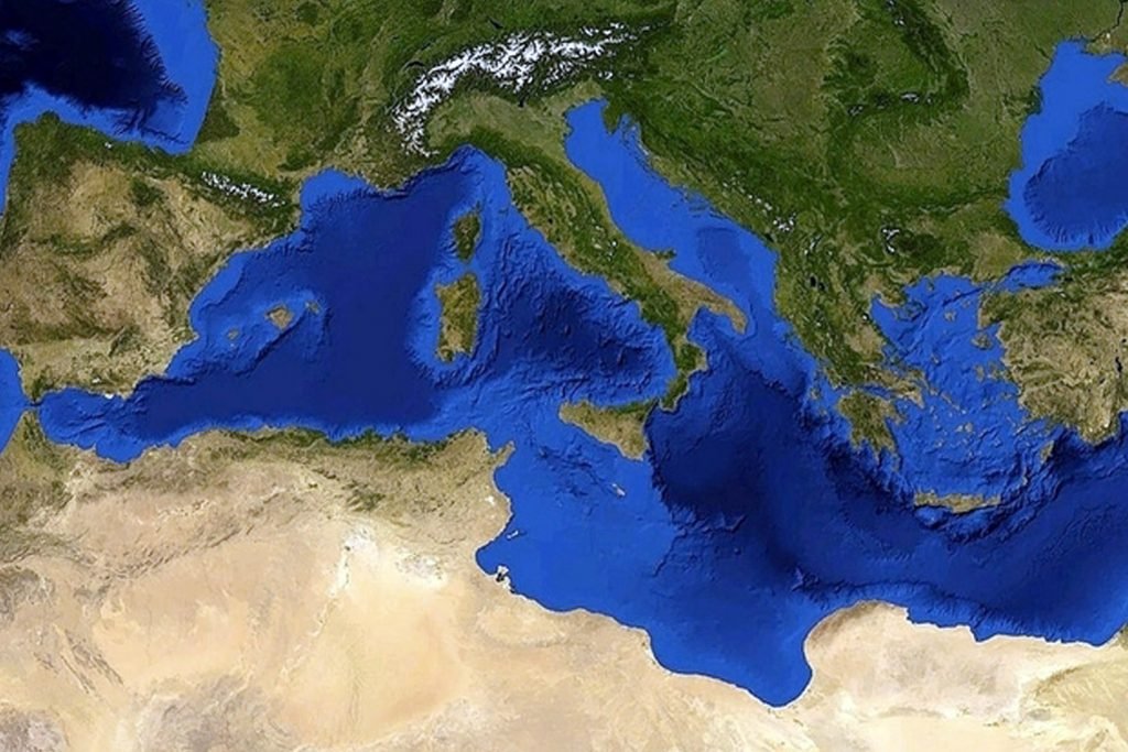Carte de la Méditerranée